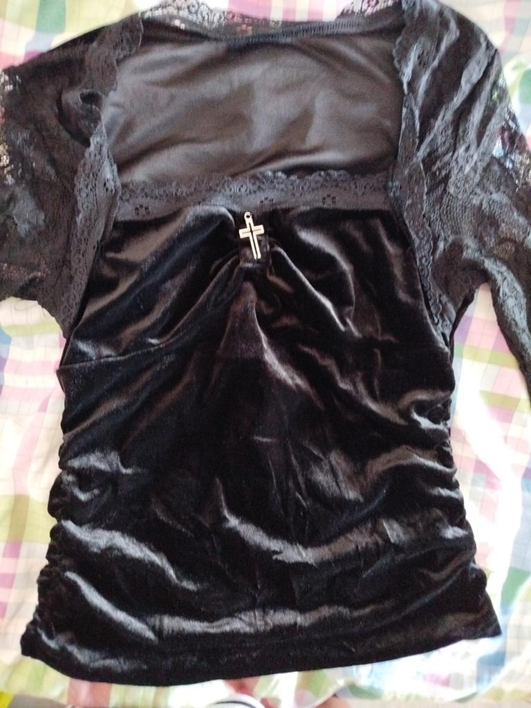 "Gothic" topje, maat M/L, Zwart, Maat 42/44 (L), Ophalen of Verzenden, Zo goed als nieuw