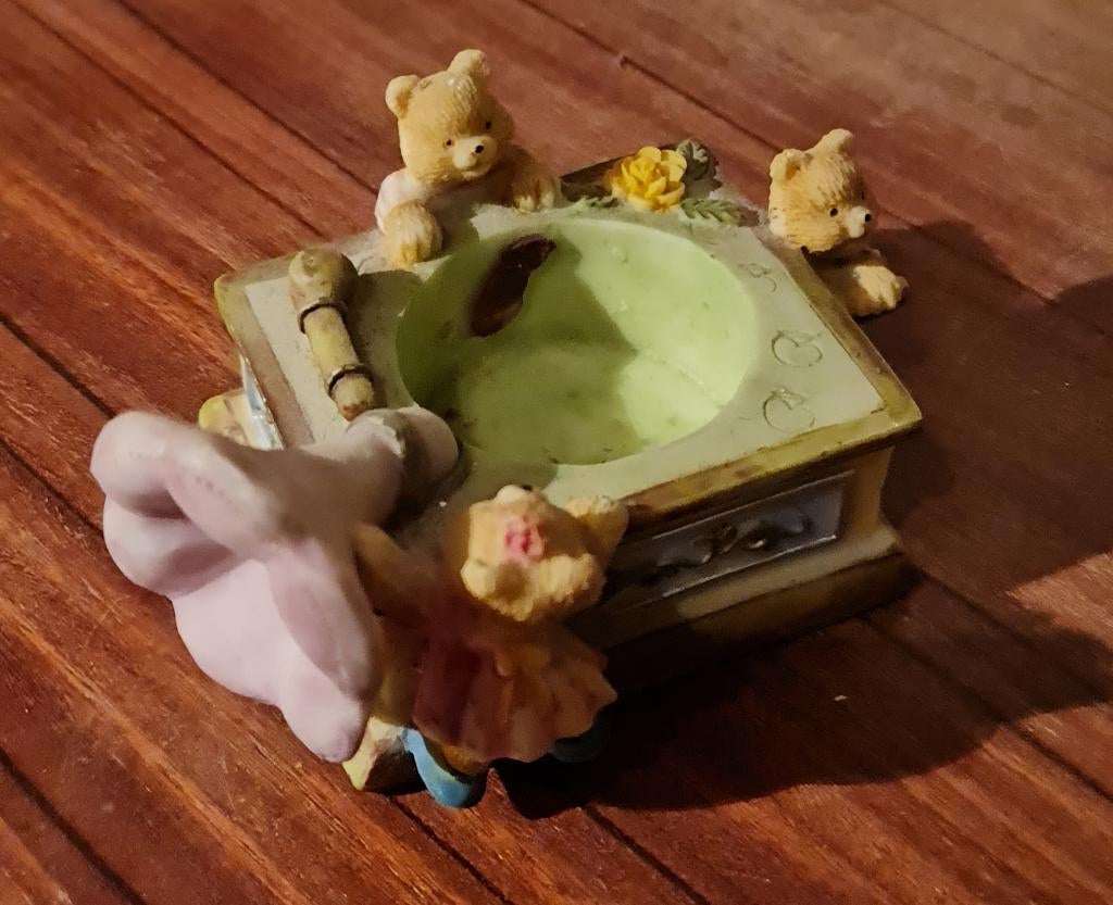 Vintage Cherished Teddies Waxinehouder, Verzamelen, Beren en Cherished Teddies, Zo goed als nieuw, Beeldje, Cherished Teddies