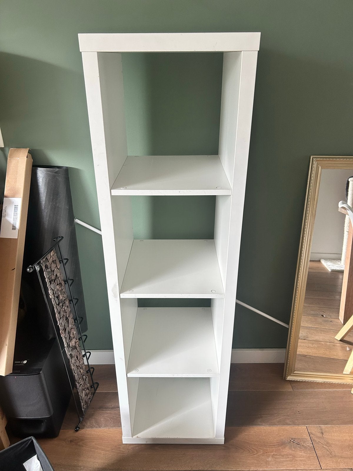 IKEA vakkenkast met stoffen bakken (146 x 41.5 cm), Huis en Inrichting, Kasten | Overige, Ophalen, Gebruikt