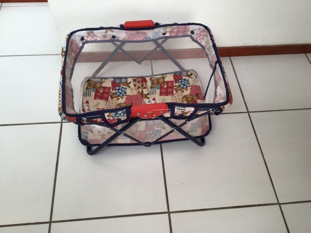vintage grote poppenbox,poppenbed, Kinderen en Baby's, Ophalen, Gebruikt, Babypop