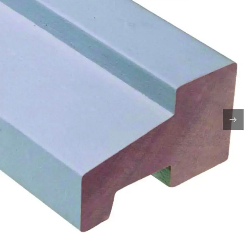 Kozijnprofiel C Hardhout Gegrond Grijs 66x110x1950mm FSC, Ophalen, Nieuw, Hardhout, 180 tot 250 cm