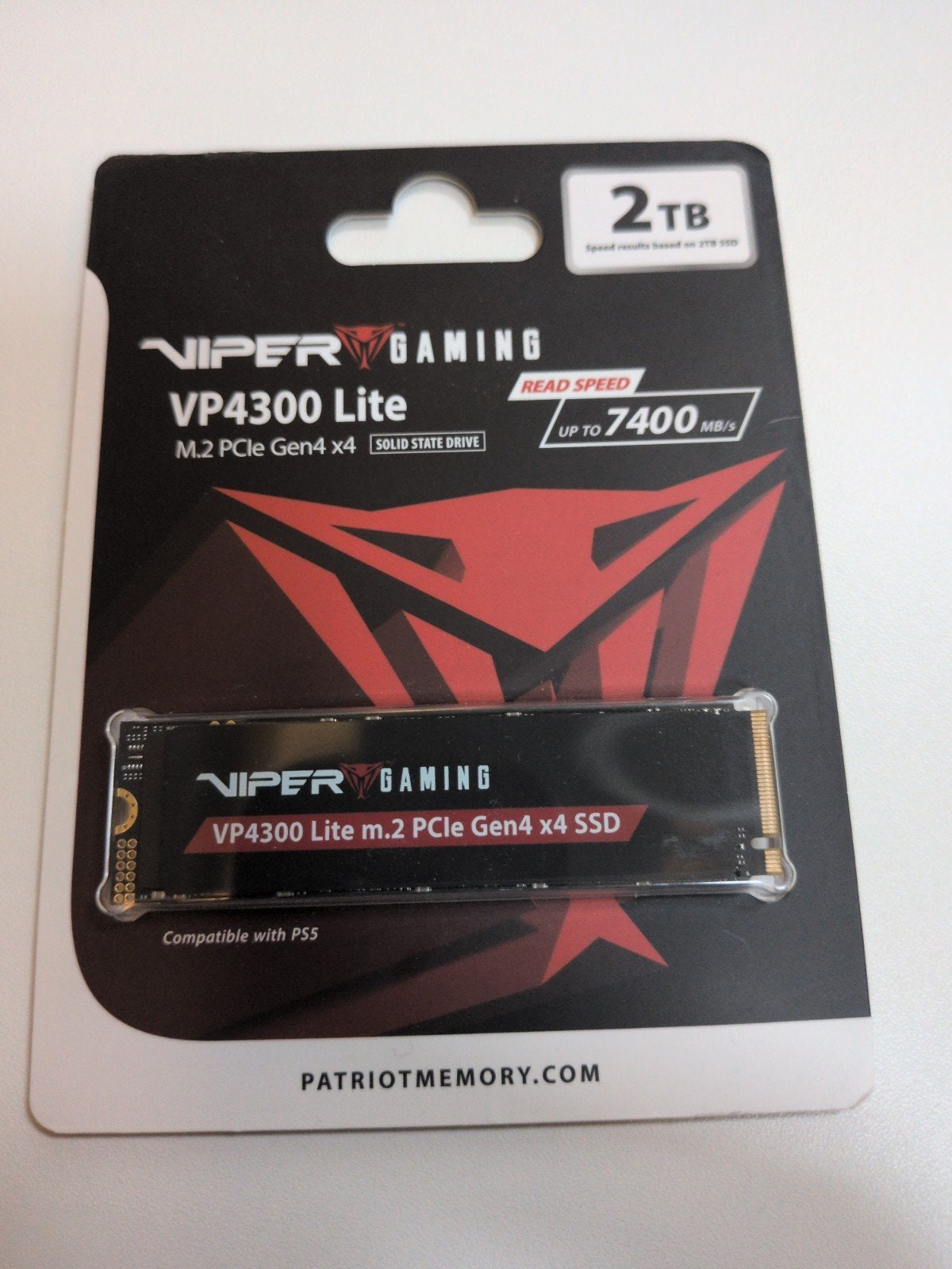 Patriot Viper Gaming VP4300 Lite 2TB M.2 PCIe Gen4 x4 SSD, Computers en Software, Intern, 2TB, Server, Patriot Viper Gaming