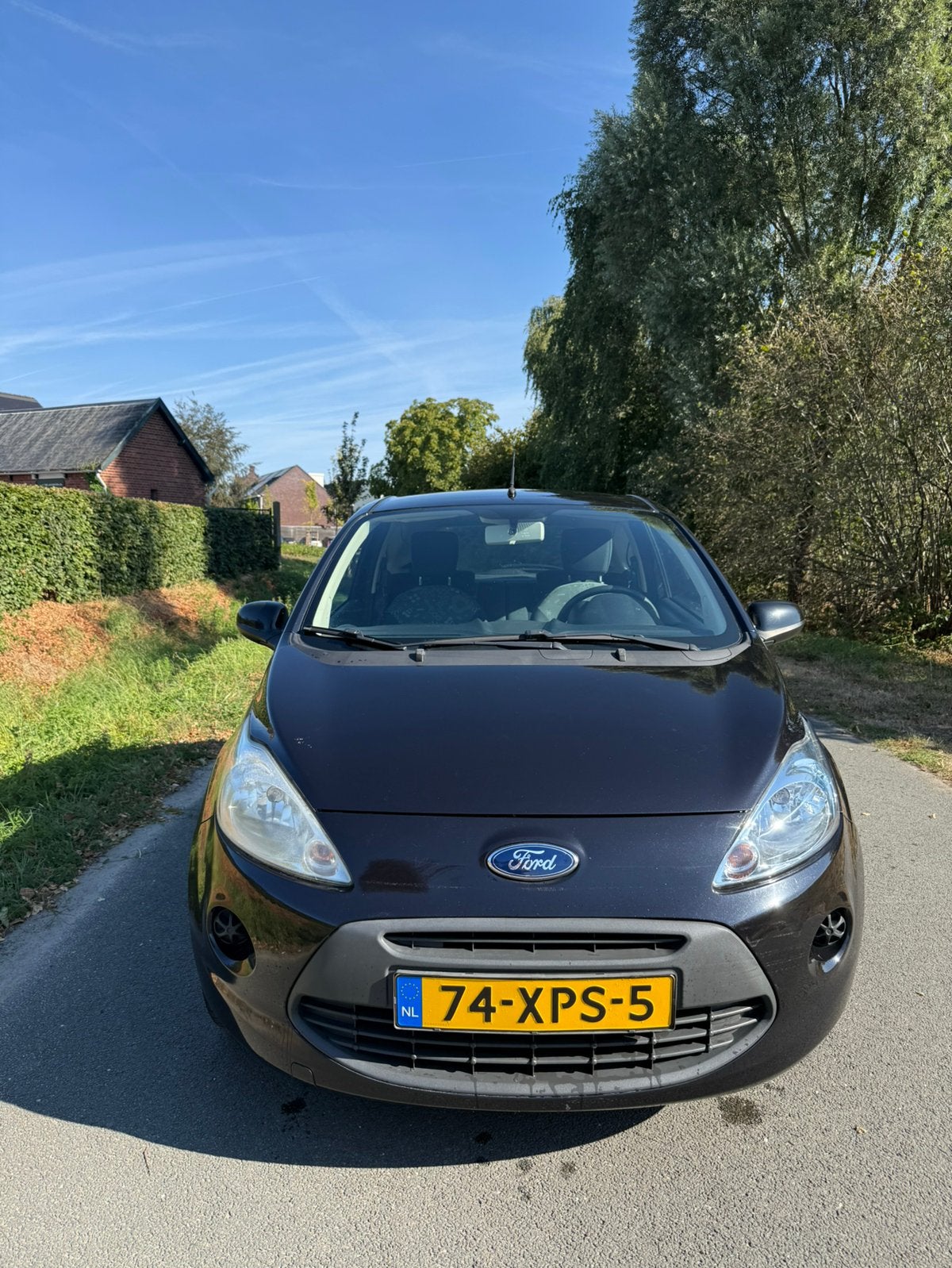 Ford Ka 1.2 69pk 2012 Zwart, Auto's, Ford, Voorwielaandrijving, 1242 cc, 4 cilinders, 4 stoelen