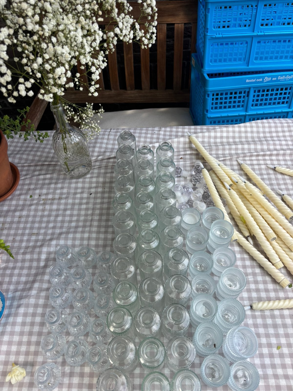 Bruiloft decoratie/ versiering totaalpakket!, Ophalen, Zo goed als nieuw, Versiering, Geboorte of Huwelijk
