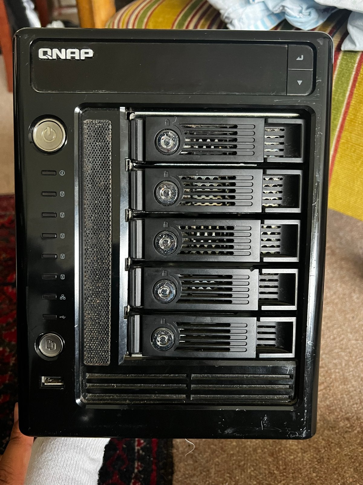 QNAP TS-509 Pro NAS met 4TB opslag (niet getest), Computers en Software, Server, HDD, Ophalen of Verzenden, Niet werkend
