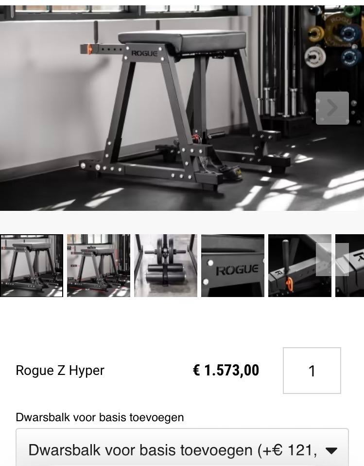 Rogue Z Hyper, Sport en Fitness, Fitnessmaterialen, Zo goed als nieuw, Overige typen, Rug, Ophalen