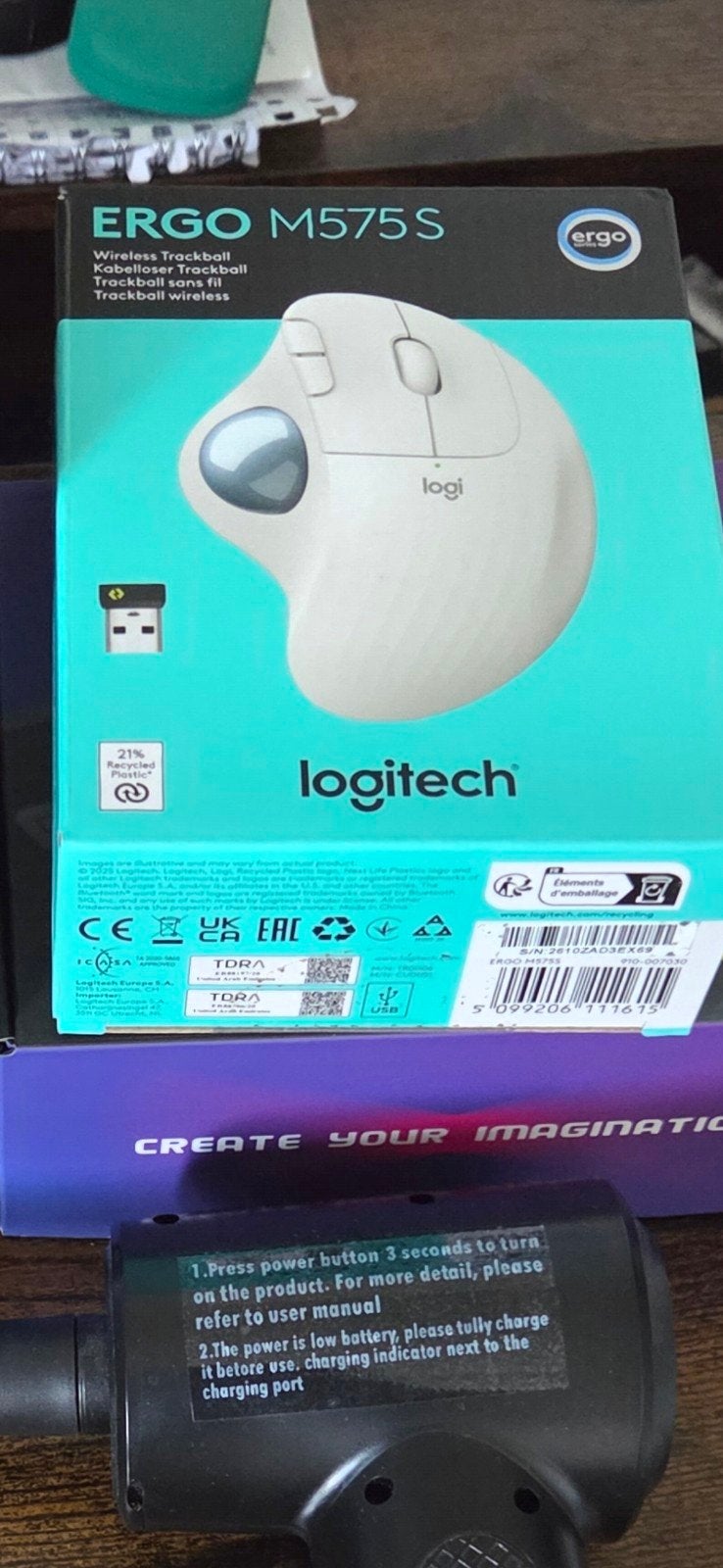 Logitech ERGO M575S Draadloze Trackball Muis, Computers en Software, Muizen, Ophalen of Verzenden, Nieuw