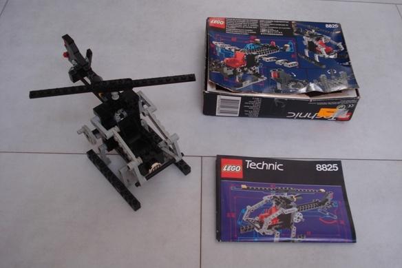 Techn Lego 8825 helicopter night chopper, bouwbeschr en doos, Compleet, Lego, Ophalen of Verzenden, Zo goed als nieuw