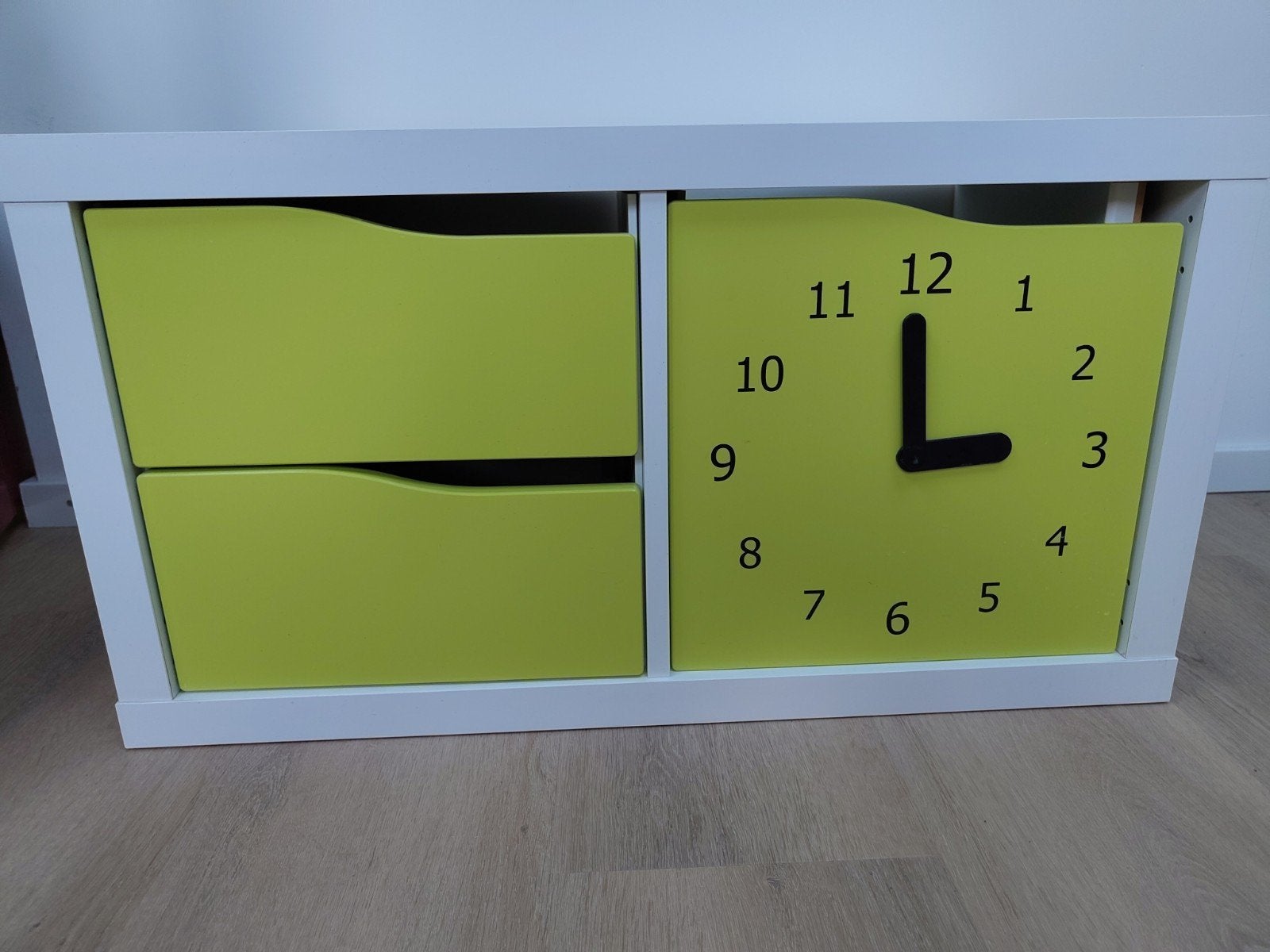 Klokdeurtje en 2 lades voor in IKEA vakkenkast, Ophalen, Gebruikt, Groen, Overige typen