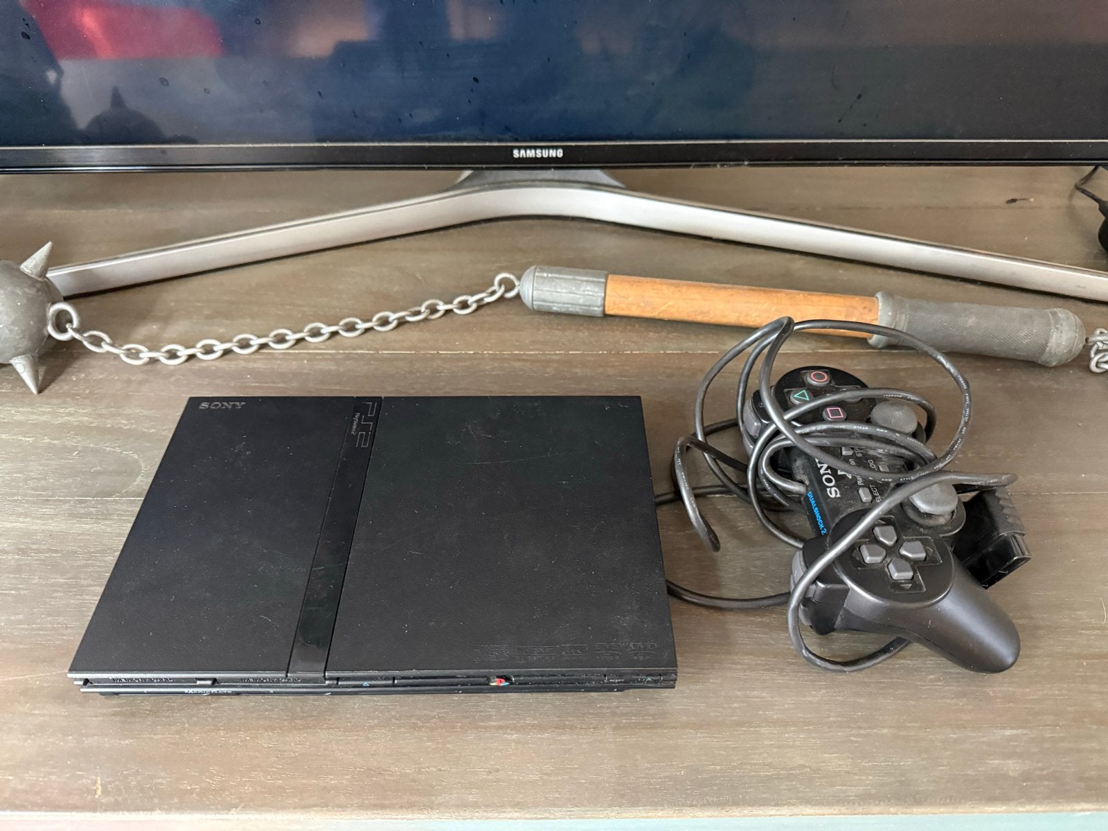 PlayStation 2 met controller en 11 spellen, Spelcomputers en Games, Games | Sony PlayStation 2, Gebruikt, Overige genres, 1 speler