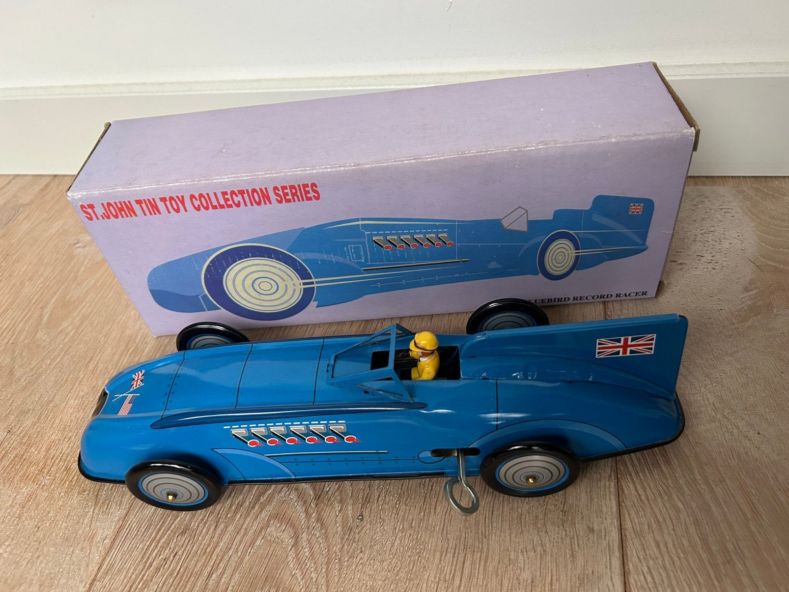 Schylling Raceauto St. John tin toy blik met doos, Ophalen of Verzenden, Nieuw