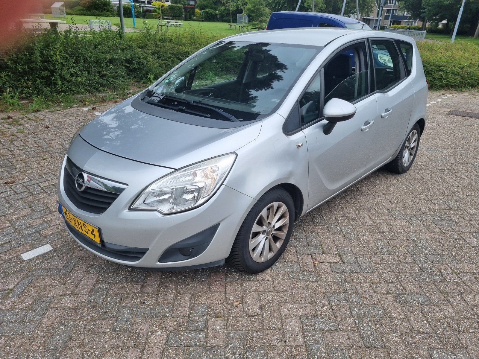 Opel Meriva 1.4 Turbo 88KW LPG 2012 Grijs, Stof, 4 cilinders, Origineel Nederlands, Handgeschakeld