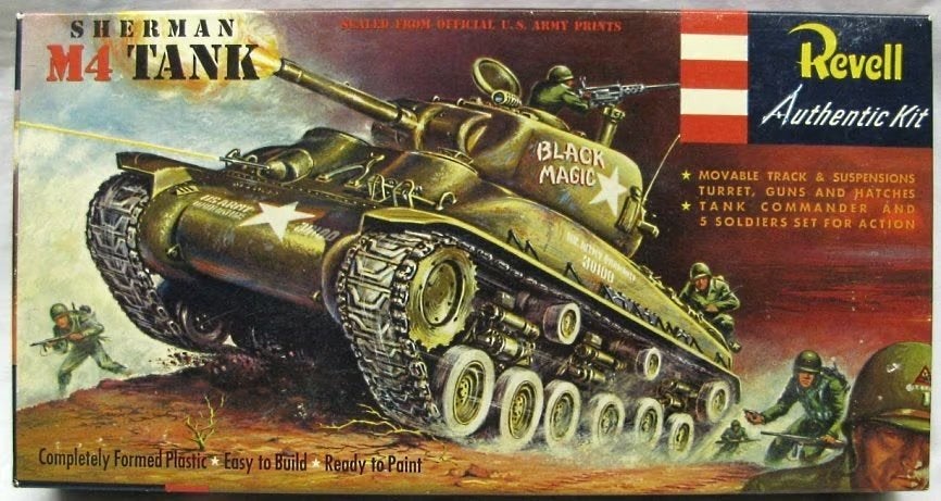 Decals Only voor Revell H544 M-4 Sherman 1/40, Tank, Ophalen of Verzenden, Zo goed als nieuw, 1:32 tot 1:50