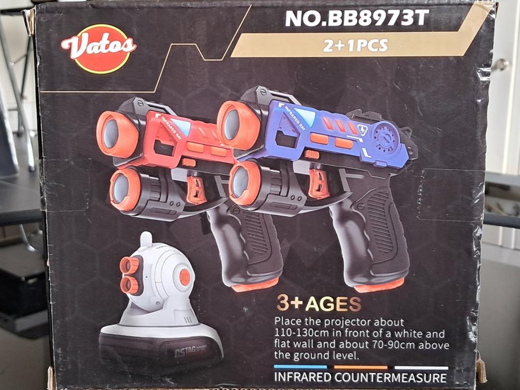 VATOS LASERTAG SET MET PROJECTOR, Ophalen of Verzenden