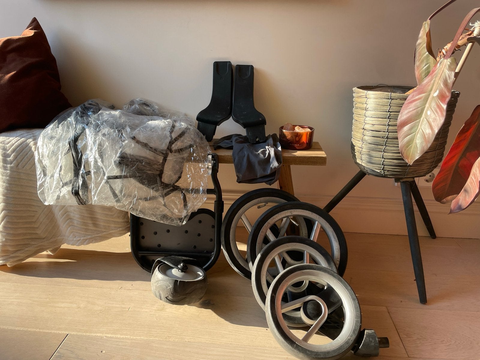 Mutsy Evo Accessoires: Meerijplankje, Maxi-Cosi Beugels, Luc, Gebruikt, Luchtbanden, Mutsy, Ophalen