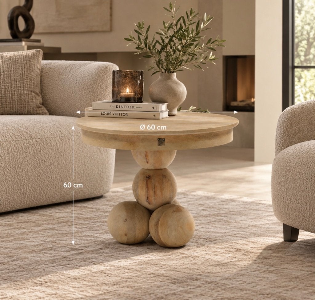 NIEUW IN DOOS tafel van Riviera Maison twv € 620,00, 50 tot 100 cm, Info@rivieramaison.nl, Rond, Nieuw