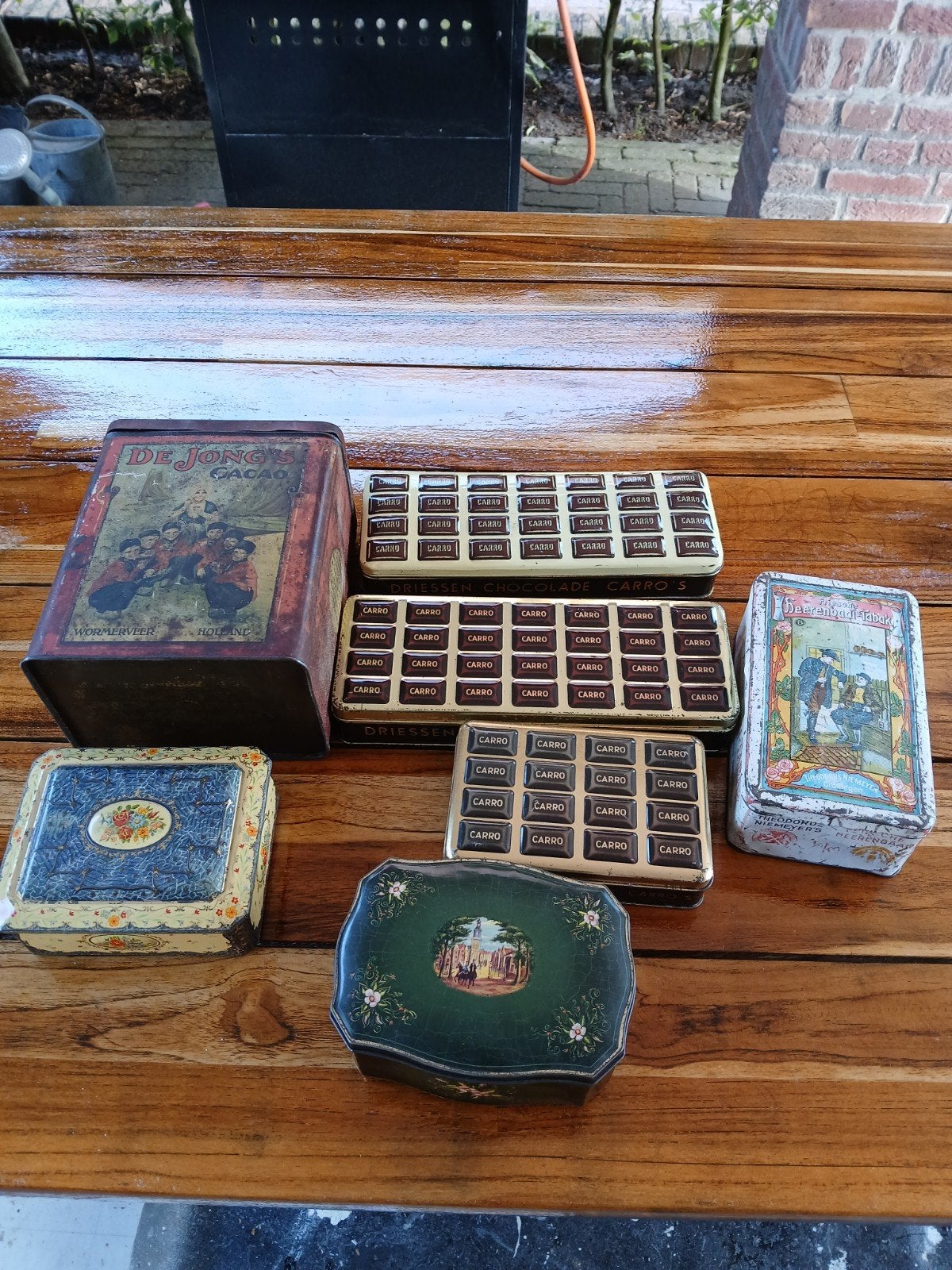 Diverse blikken: De Jong's Cacao, Driessen  Niemeyer, Verzamelen, Ophalen of Verzenden