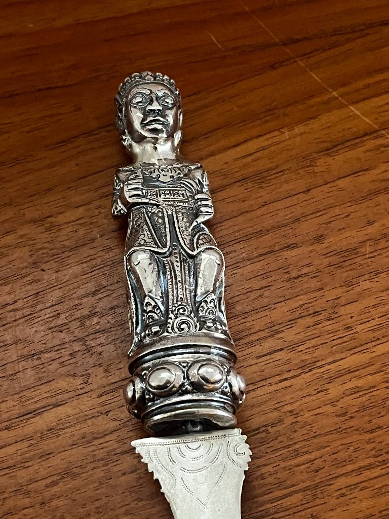 Djokja Zilveren brievenopener, Antiek en Kunst, Ophalen of Verzenden, Zilver
