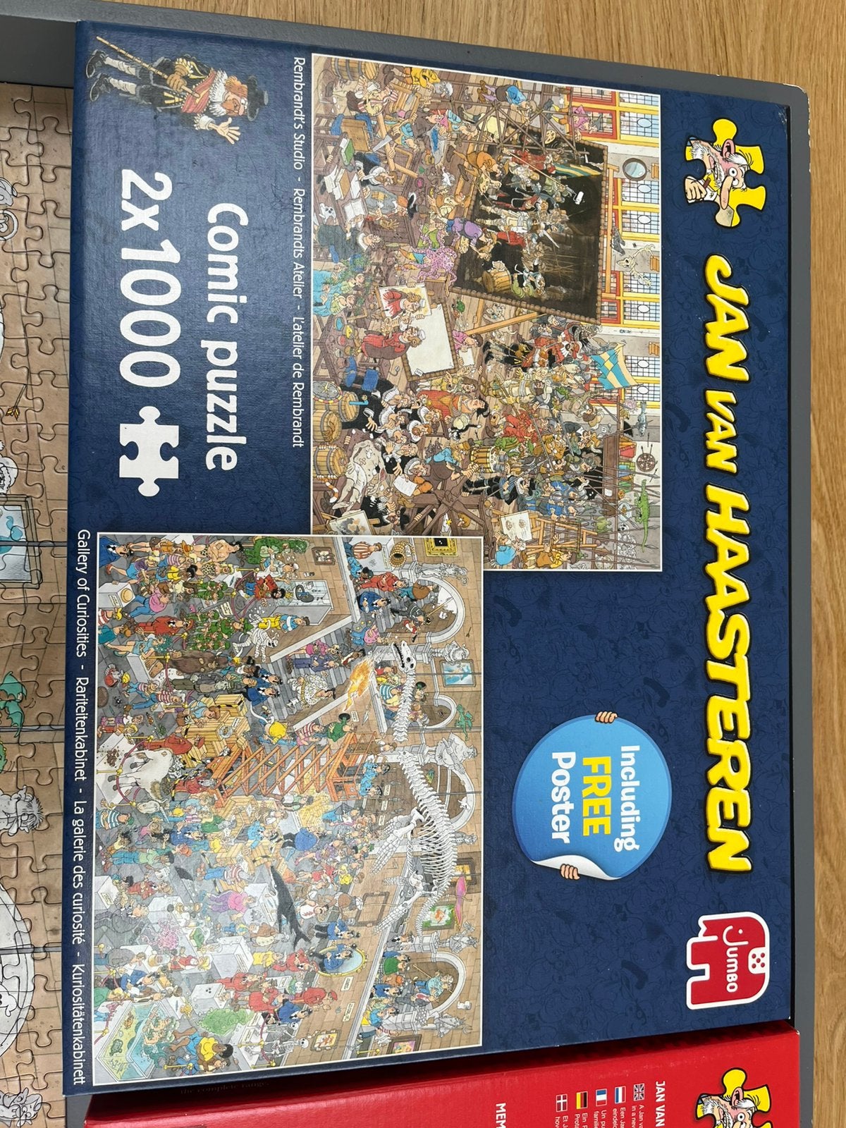 Jan van Haasteren puzzels, 2 x 1000stukjes, Hobby en Vrije tijd, Ophalen of Verzenden, 500 t/m 1500 stukjes, Gebruikt, Legpuzzel