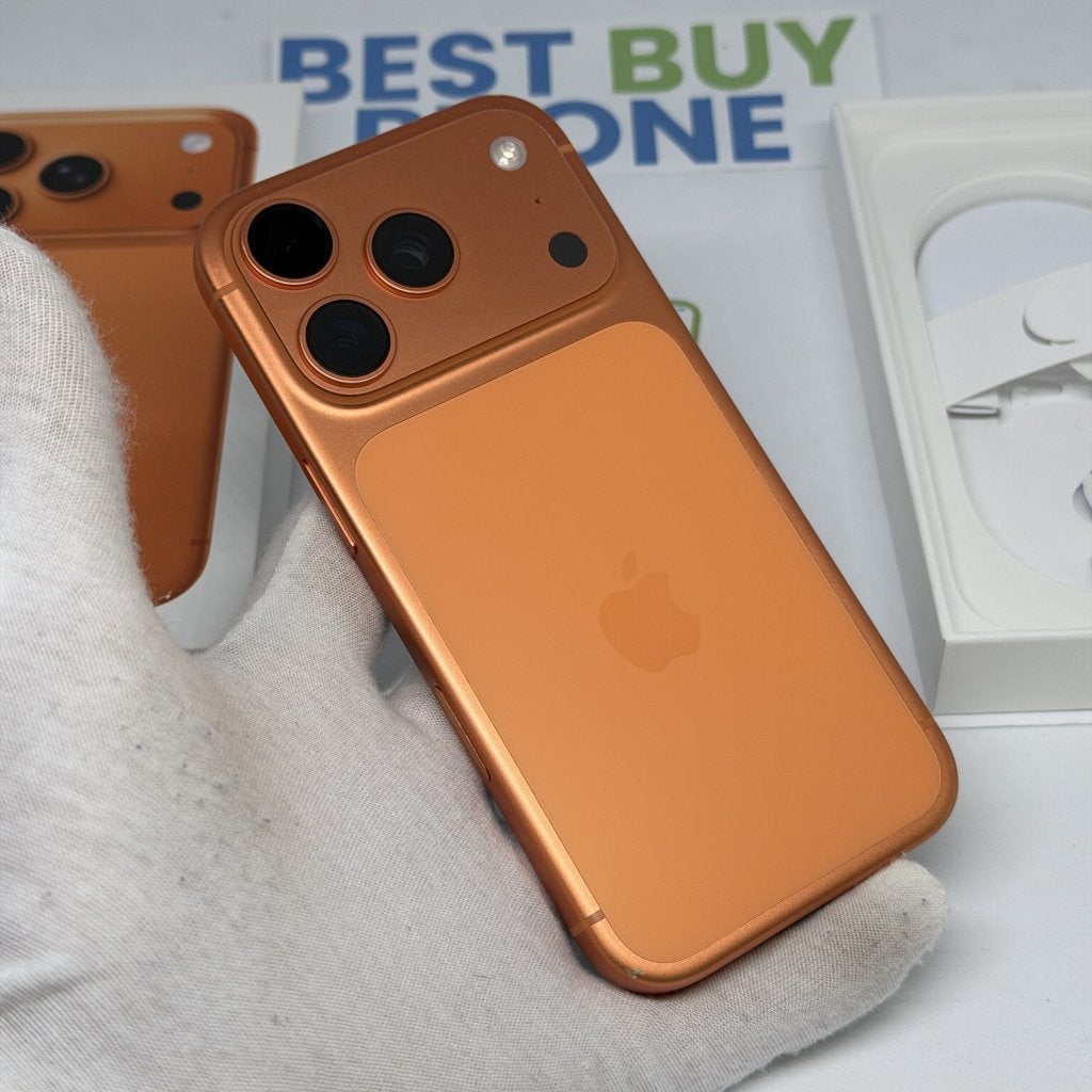 Foto 3 van iPhone 17 Pro 256GB oranje /krasvrij glas /99% batt /garanti