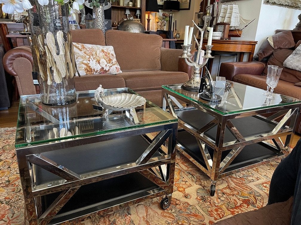 2x Eichholtz sidetable Prado / salontafel / luxe bijzettafel, Ophalen