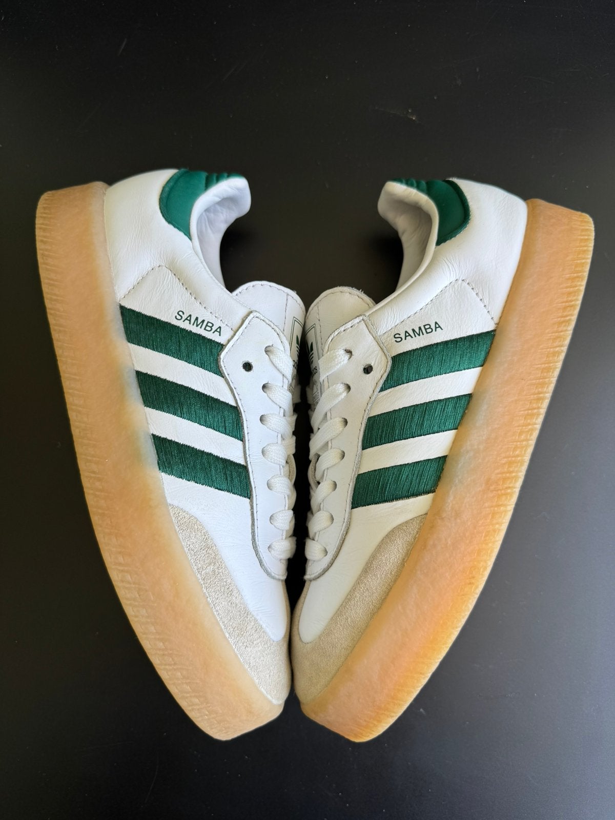 Adidas samba, echt leer maat 38, Wit, Ophalen of Verzenden, Sneakers of Gympen, Zo goed als nieuw
