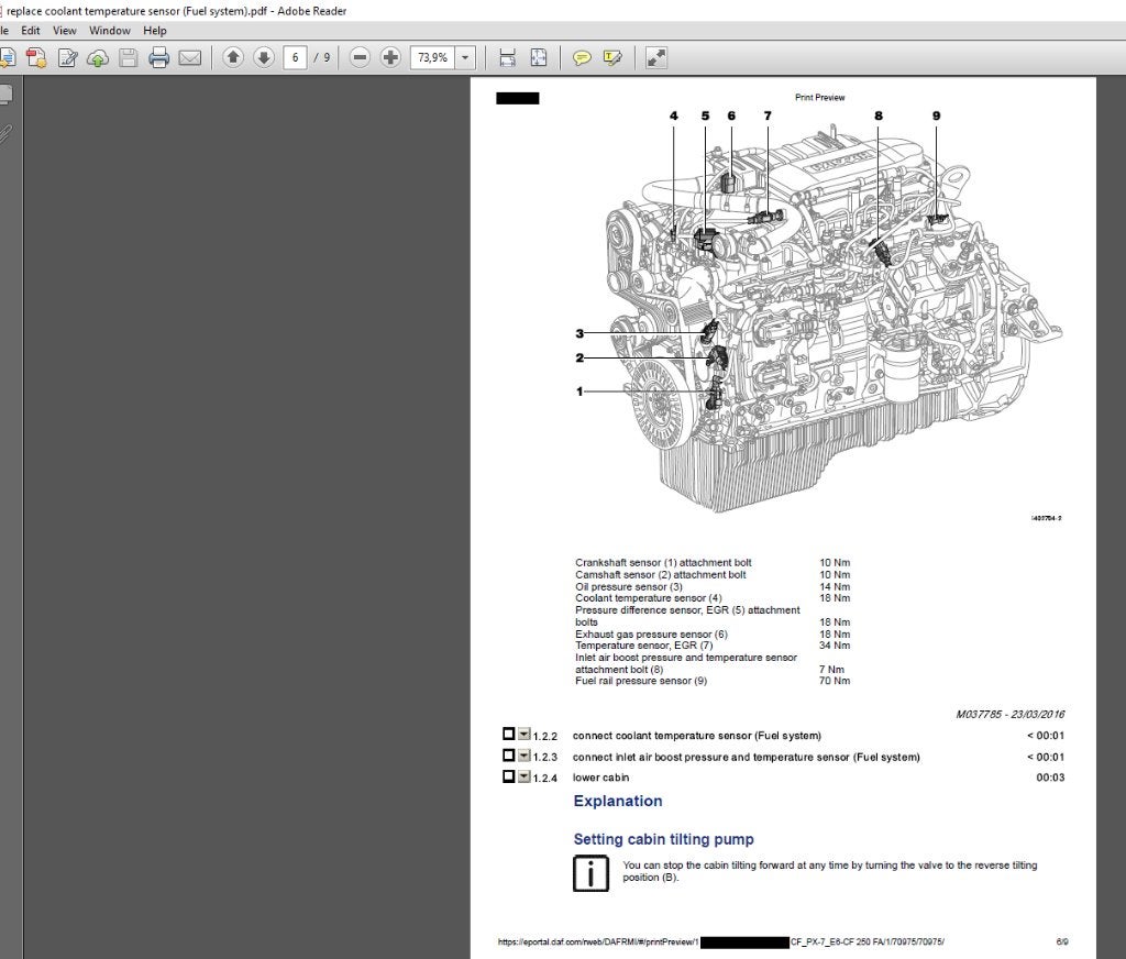 DAF EURO 6 Service Manual XF en CF Pack, Auto diversen, Verzenden