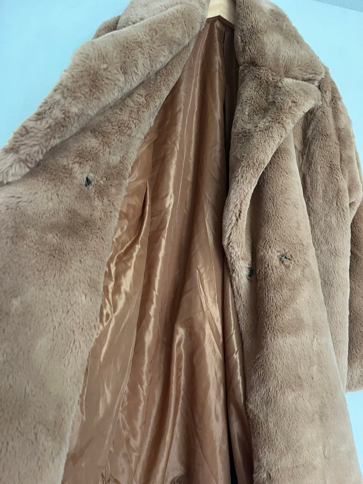 Shein nepbont jas dames, Kleding | Dames, Ophalen of Verzenden, Zo goed als nieuw, Blauw