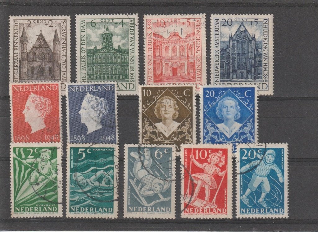 Nederland - jaargang 1948 gestempeld, compleet., Postzegels en Munten, Ophalen of Verzenden, Na 1940, Gestempeld