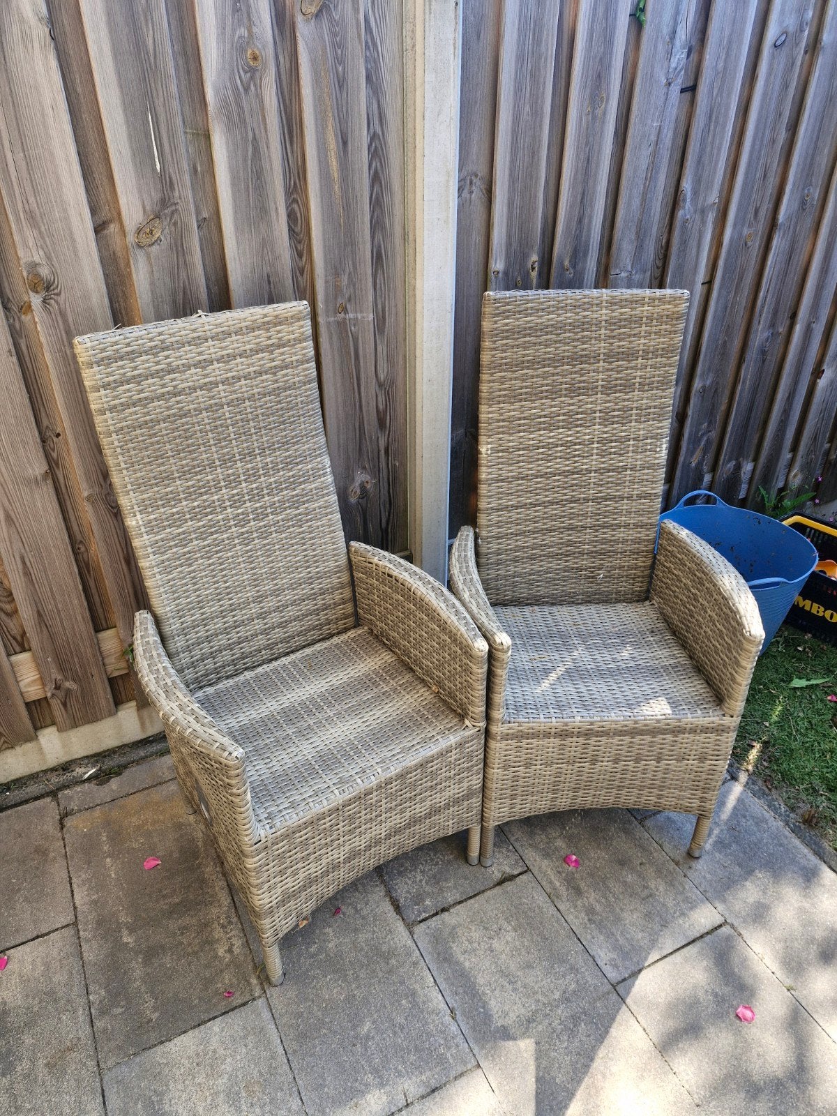 Pure Home Collection Wicker Tuinstoelen (6 stuks), Ophalen, Gebruikt, Wicker