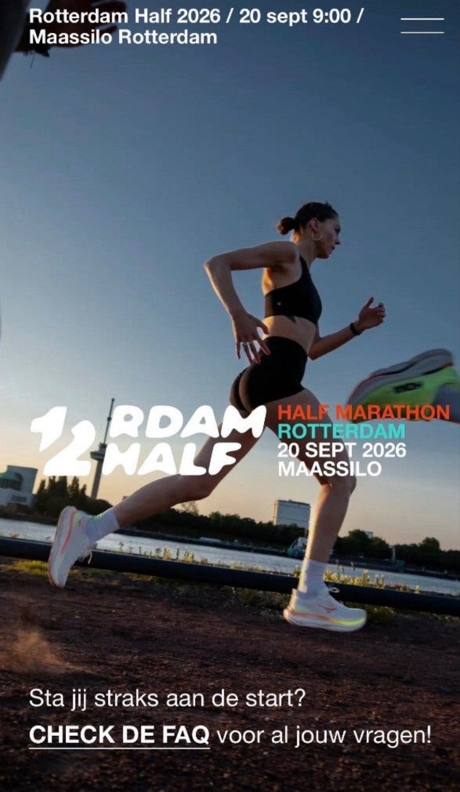 Halve marathon rotterdam, Tickets en Kaartjes, Sport | Overige, Eén persoon, April