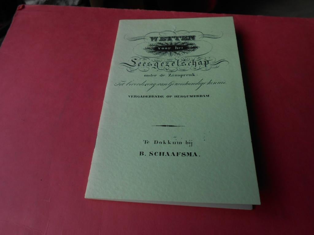 WETTEN VOOR HET LEESGEZELSCHAP, Boeken, Ophalen of Verzenden, Zo goed als nieuw
