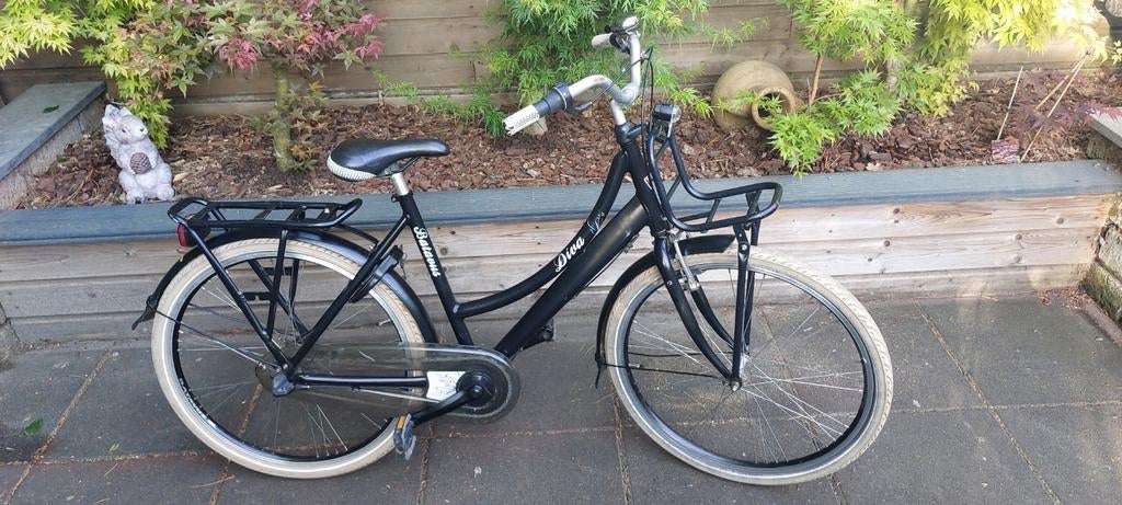 Meisjesfiets Batavus Diva 26 inch, Terugtraprem, Gebruikt, Versnellingen, Batavus