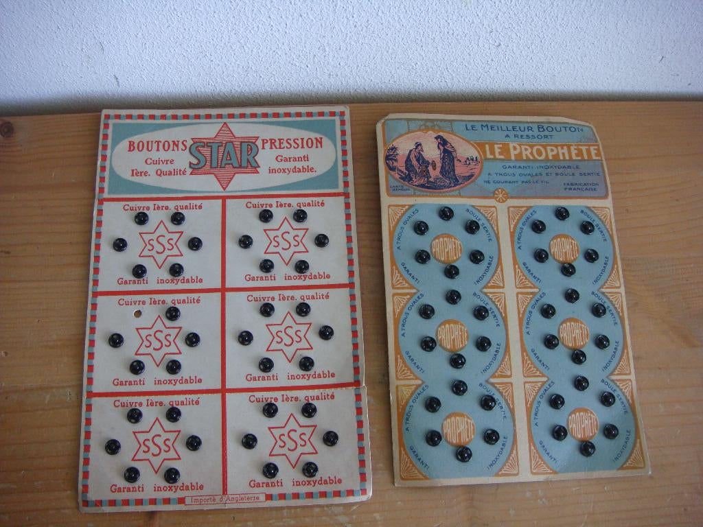 Twee ouderwetse kaartjes met drukkertjes, Ophalen of Verzenden, Nieuw, Overige typen