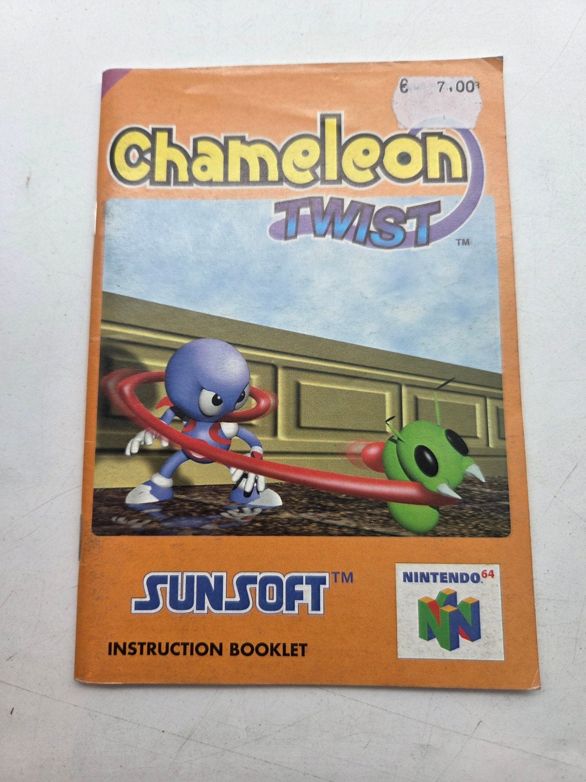 Chameleon Twist Handleiding Nintendo 64, Spelcomputers en Games, Robert-Bosch-Str. 18, D-63303 Dreieich-Sprendlingen Germany, Gebruikt