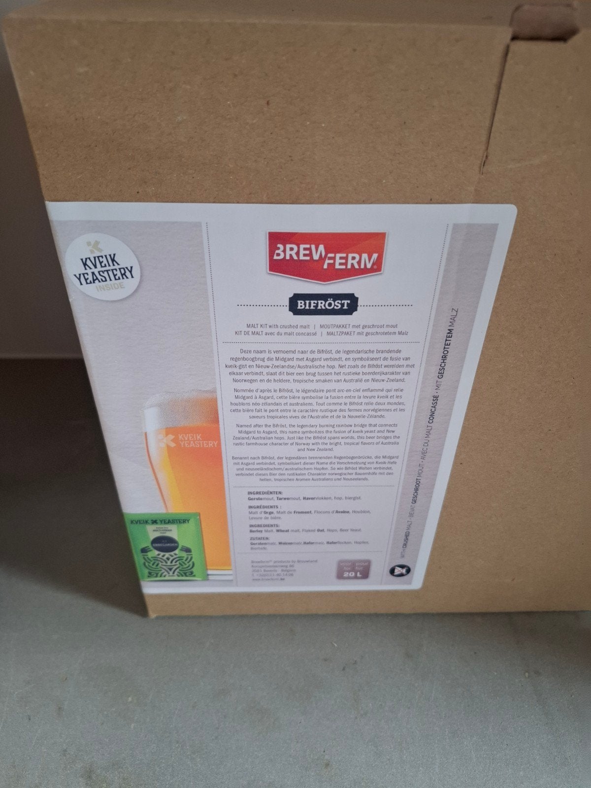 Brewferm Bifröst Moutpakket met geschroot mout - 20L, Hobby en Vrije tijd, Ophalen, Nieuw