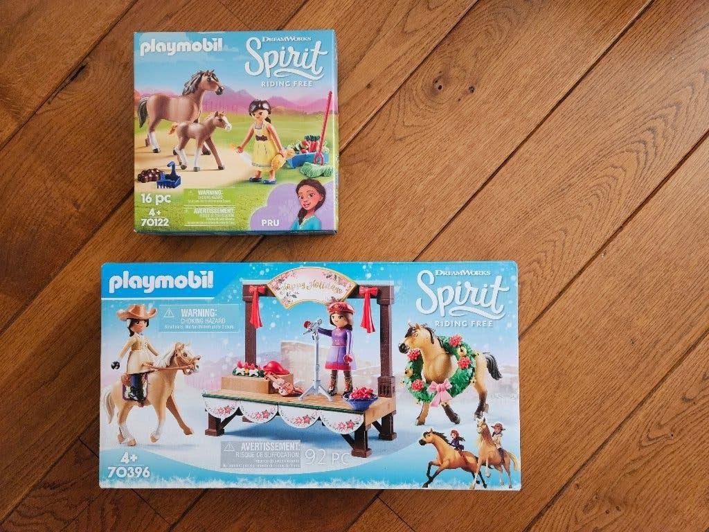 Playmobil Spirit Kerst concert 70396 & viool & 70122 paarden, Ophalen of Verzenden, Nieuw, Complete set