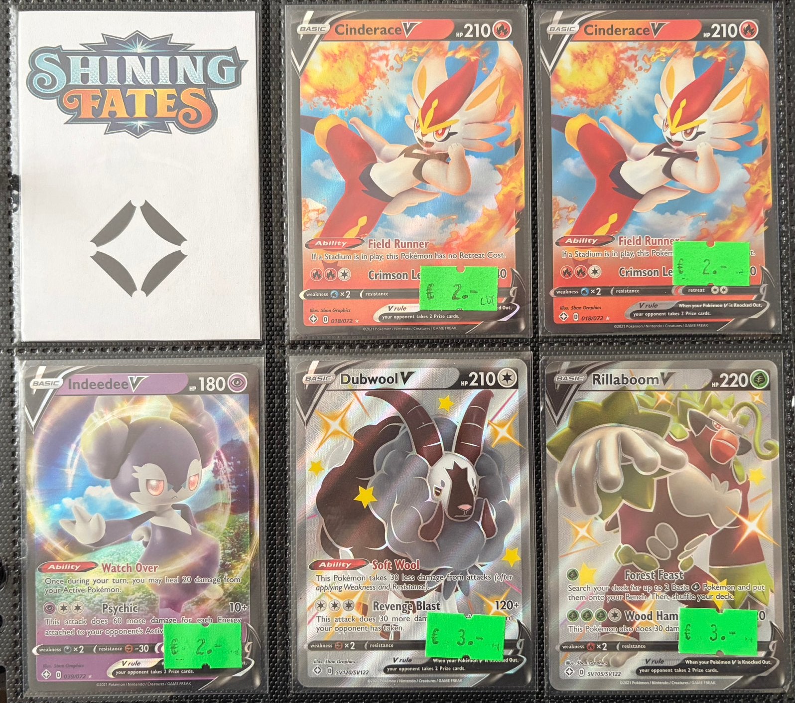 Shining Fates Hits Pokemon kaarten, Hobby en Vrije tijd, Ophalen of Verzenden, Zo goed als nieuw, Meerdere kaarten
