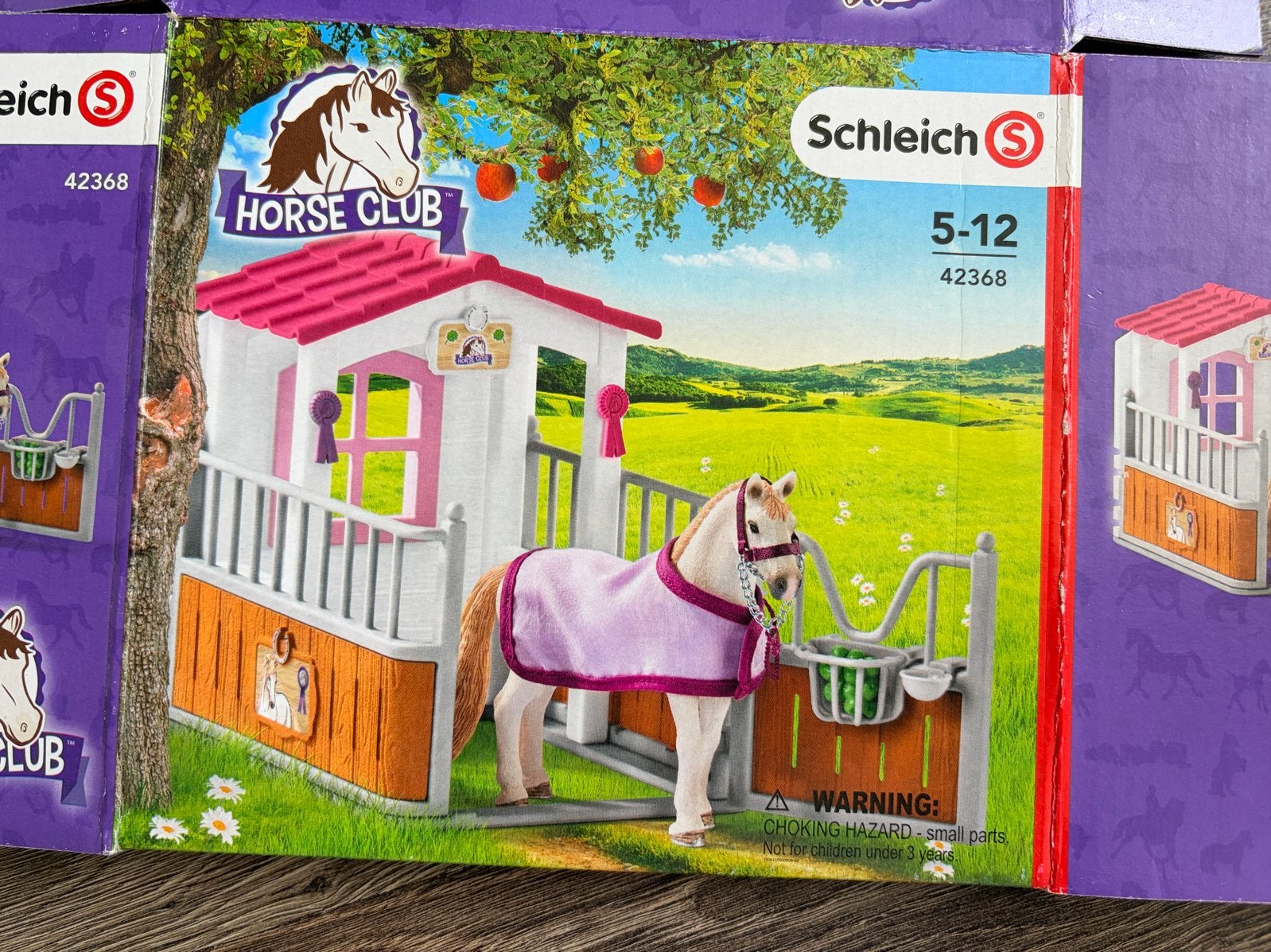 Schleich Horse Club paardenstal met paard en deken, Ophalen of Verzenden, Gebruikt