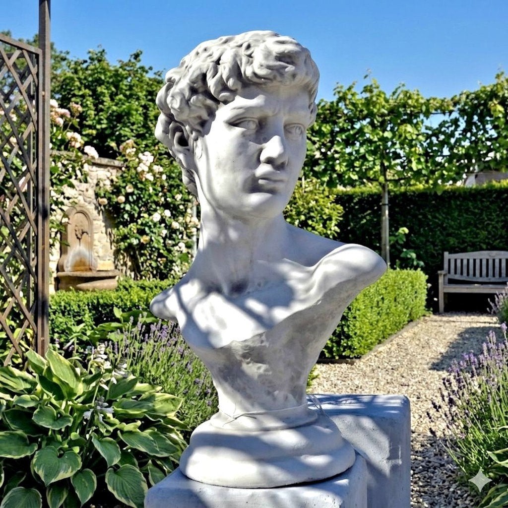 Borstbeeld buste torso tuinbeeld van beton borstbeelden, Tuin en Terras, Ophalen, Nieuw, Beton, Mensenbeeld