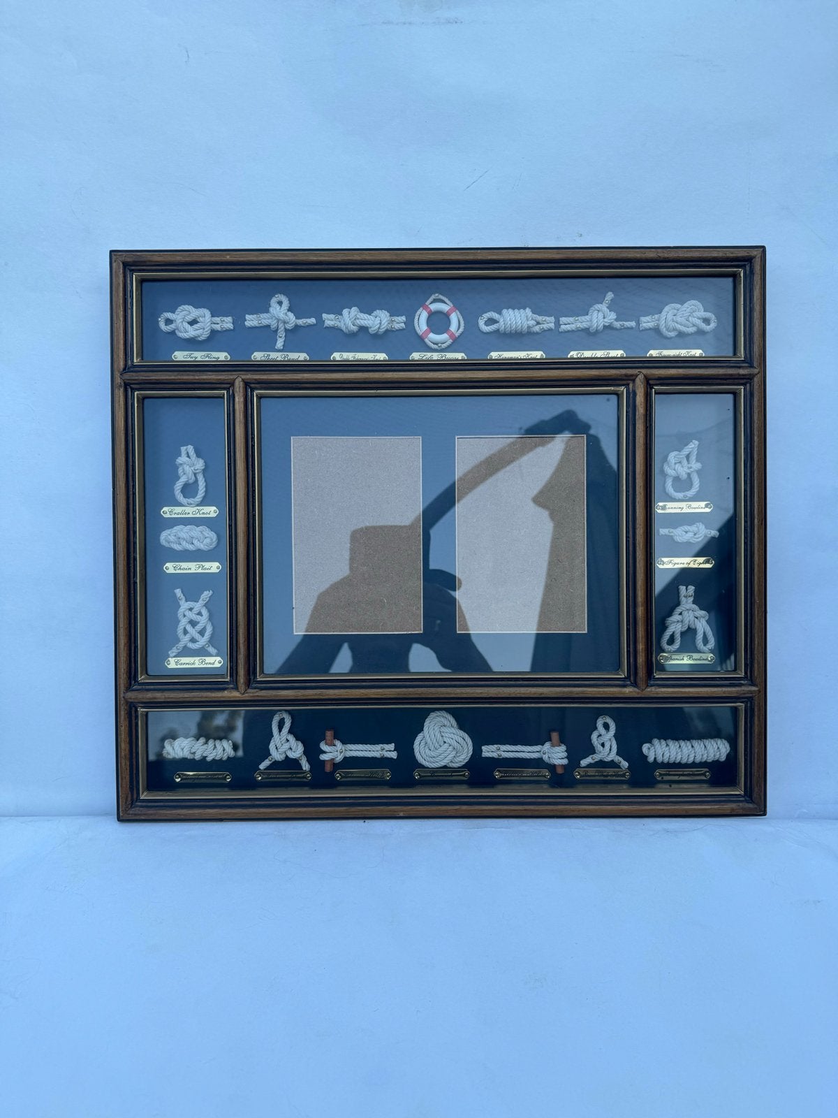 Vintage Maritieme Knopen Lijst met Fotolijst, Ophalen of Verzenden, Zo goed als nieuw