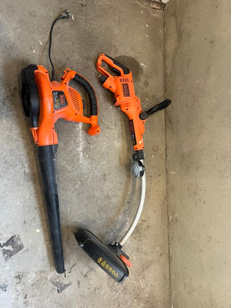 Black & decker kantenmaaier en bladblazer op 230v, Ophalen, Zo goed als nieuw, Elektrisch
