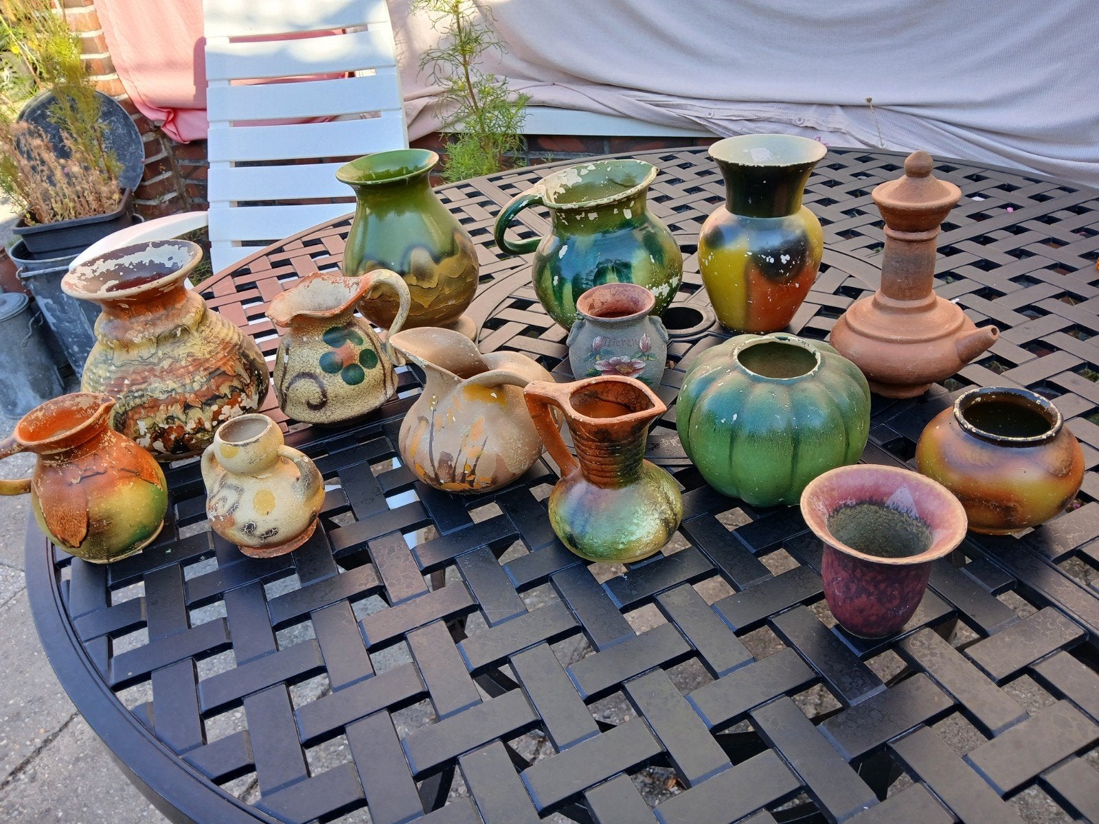 prachtige vintage  vaasjes, Ophalen of Verzenden
