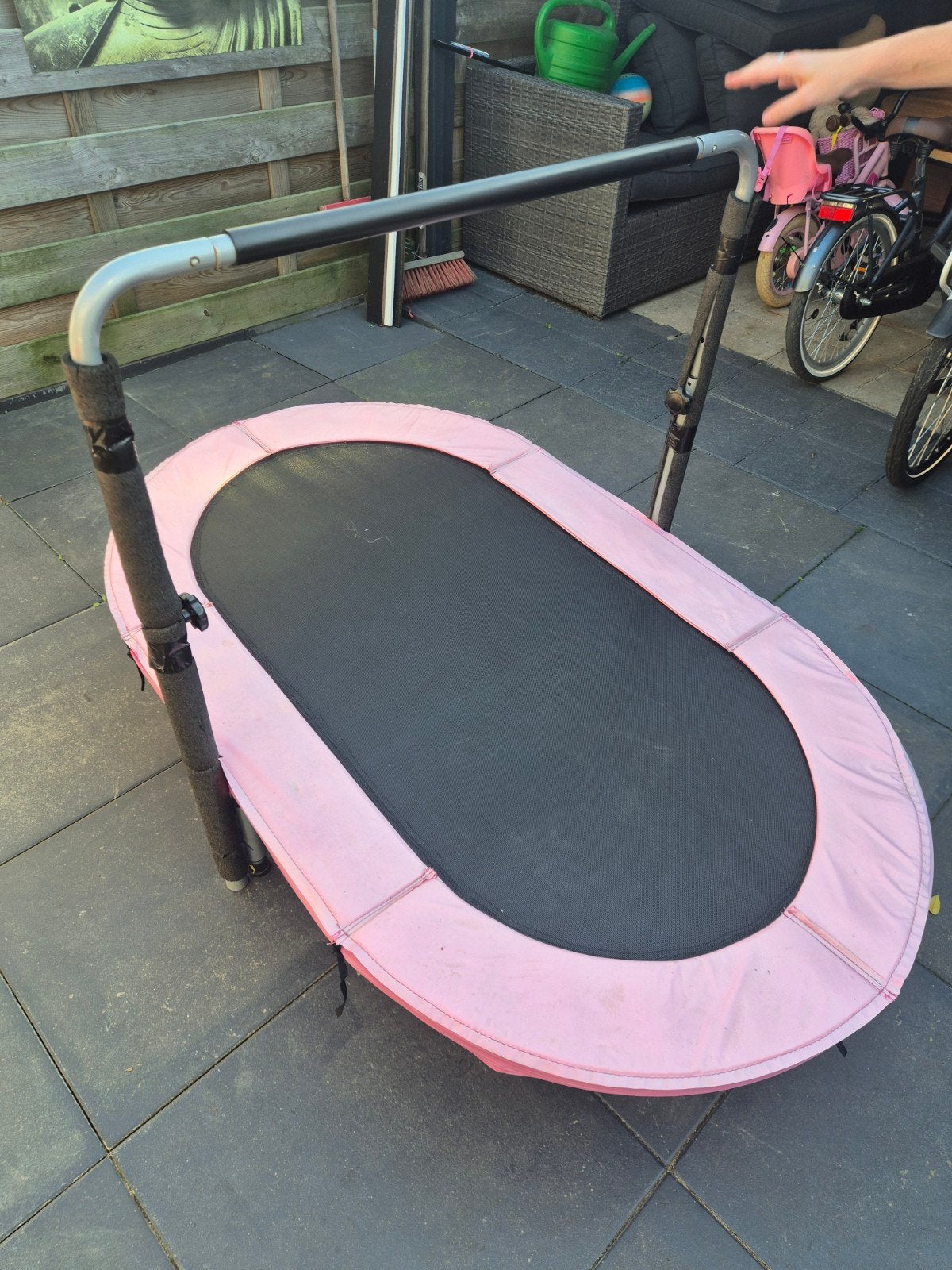 trampoline, Ophalen, Zo goed als nieuw
