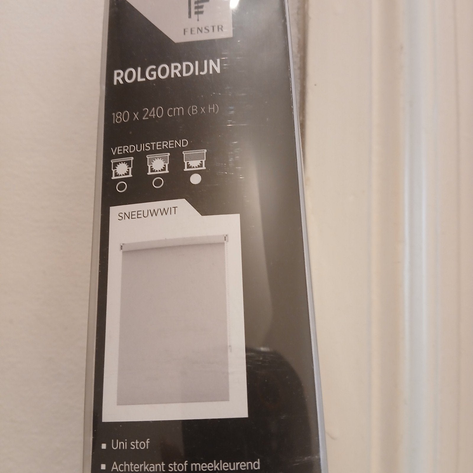 wit rolgordijn verduisterd 180 x 240, Ophalen, Rolgordijn, Verduisterend, Wit