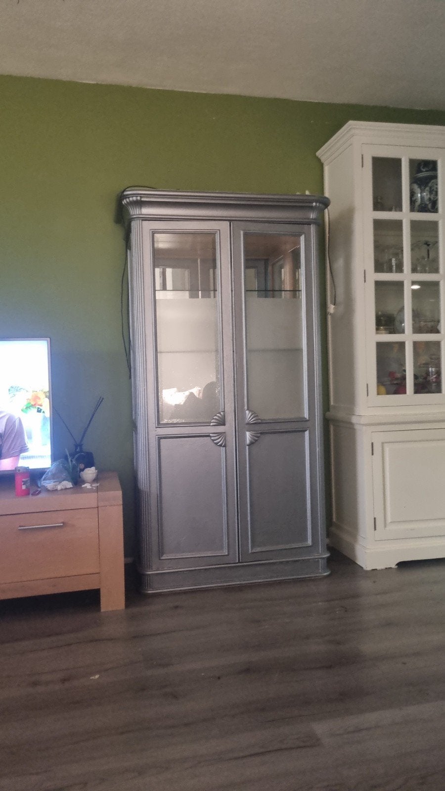 Vitrine kast  gratis ophalen, Huis en Inrichting, Kasten | Vitrinekasten, Glas, Minder dan 100 cm, 25 tot 50 cm, 50 tot 100 cm