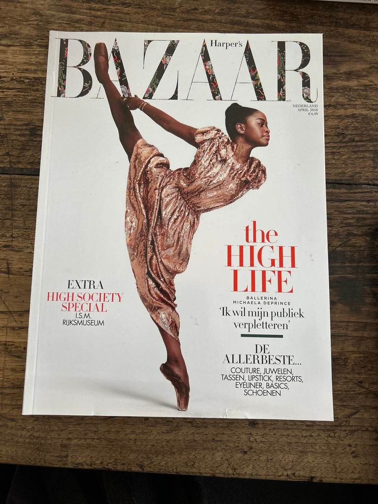 Harper's Bazaar Nederland - April 2018 - Michaela DePrince, Boeken, Tijdschriften en Kranten, Zo goed als nieuw, Glossy, Ophalen of Verzenden