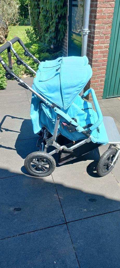 Tweelingkinderwagen Easywalker  met 2 kinderwagenbakken, Ophalen, Regenhoes