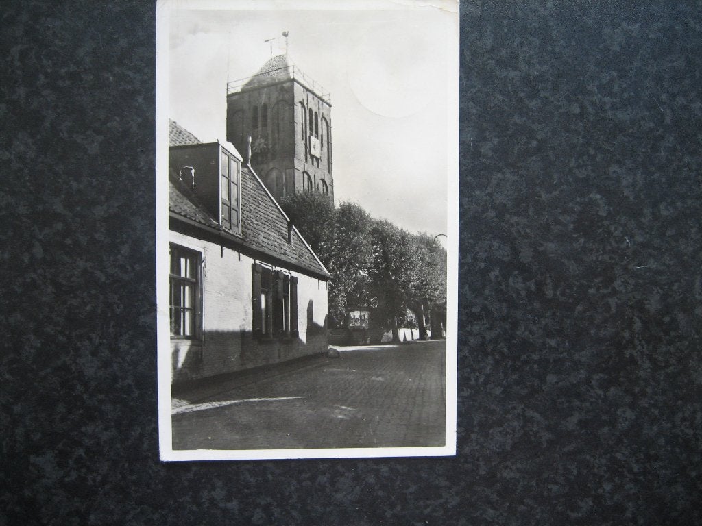 OOSTEREND  Texel kerktoren, Ophalen of Verzenden, 1940 tot 1960, Waddeneilanden