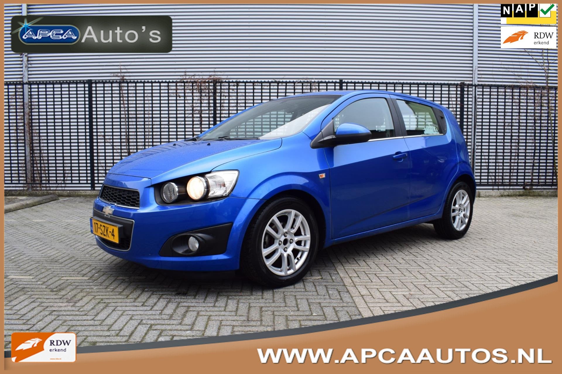 Chevrolet Aveo 1.4 LTZ 3 mnd GARANTIE 1e Eig Airco CruiseC T, Auto's, Chevrolet, Voorwielaandrijving, Euro 5, 101 pk, Gebruikt